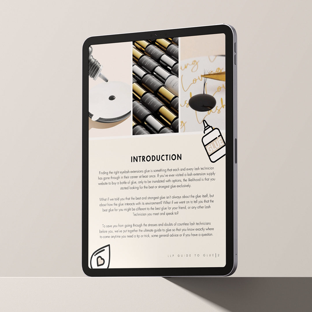 Lash Glue Ebook Guide for Lash Technicians