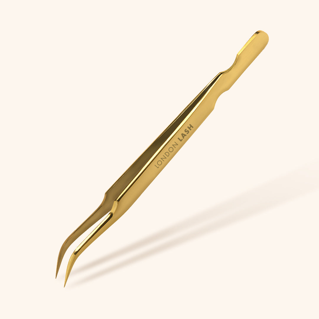 Curved Isolation Eyelash Extensions Tweezers in Four Different Colors