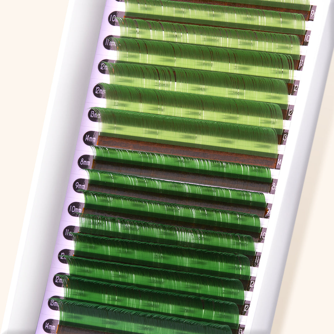Light Green and Dark Green Mayfair Lashes