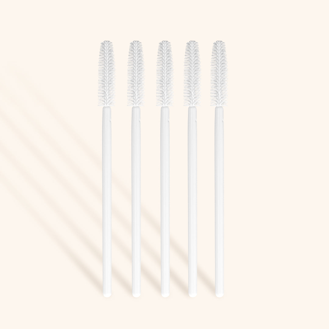 White Eco Friendly Silicone Rubber Mascara Wands