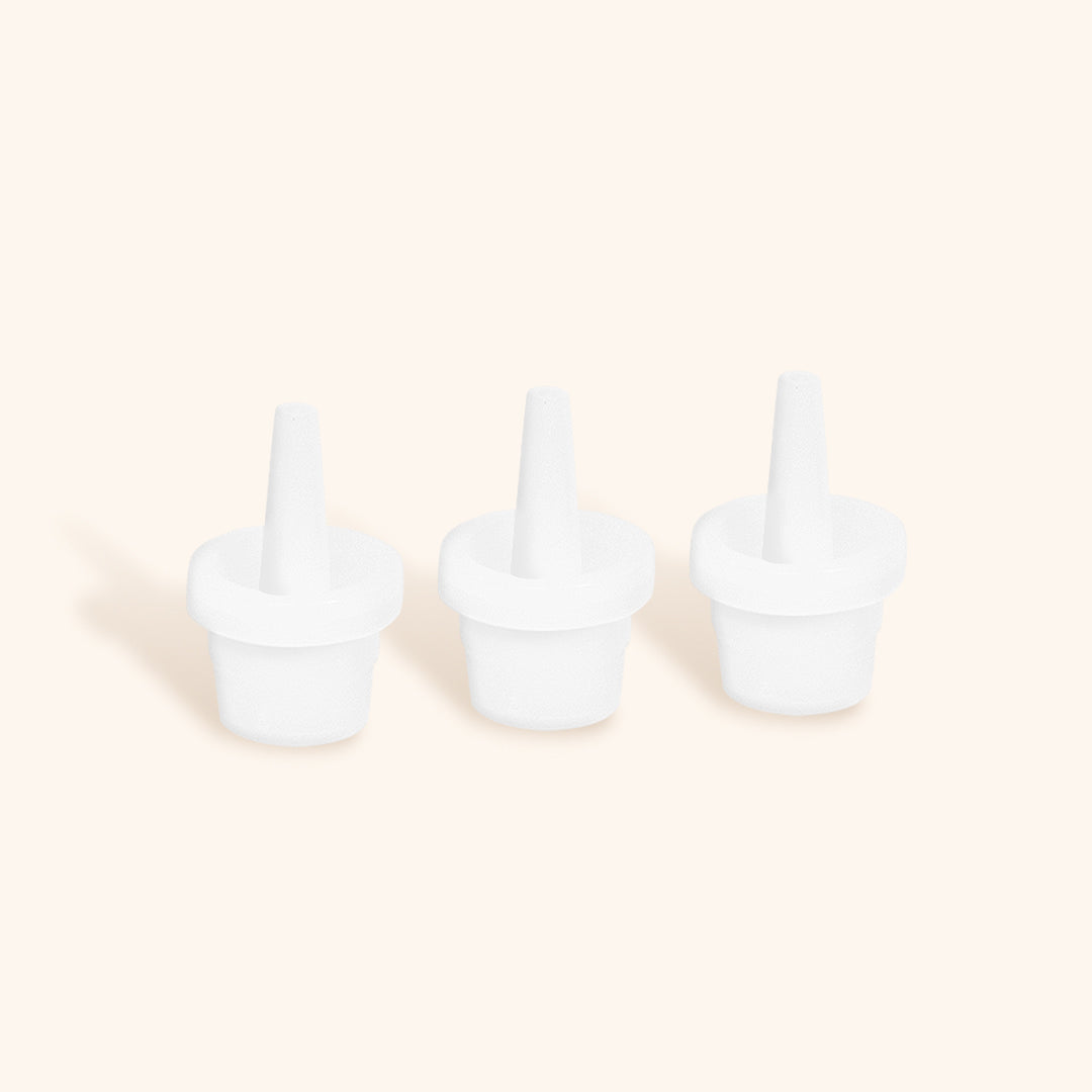 Three Spare Glue Nozzles in White